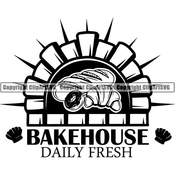 Cooking Baking Chef Cook Bake Baker Logo ClipArt SVG