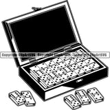 Game Dominoes Box ClipArt SVG
