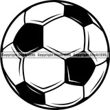 Sports Soccer Ball ClipArt SVG