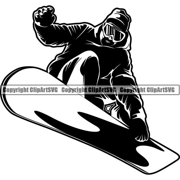 Sports Snowboarding Snowboard Skiing Ski ClipArt SVG