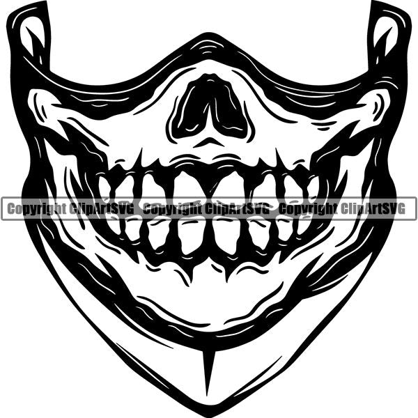 Gangster Thug Criminal Bandana ClipArt SVG