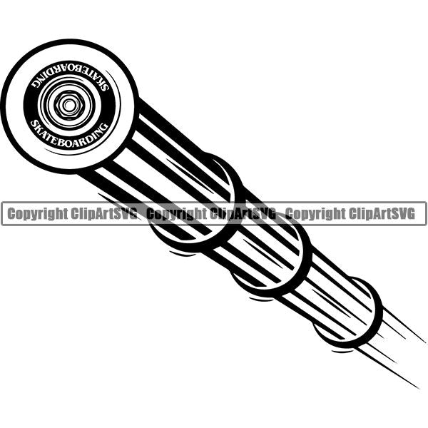 Sports Skateboarding Skateboard Motion ClipArt SVG