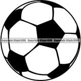 Sports Soccer Ball ClipArt SVG