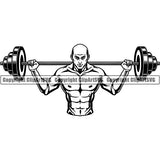 Gym Sports Bodybuilding Fitness Muscle Bodybuilder ClipArt SVG