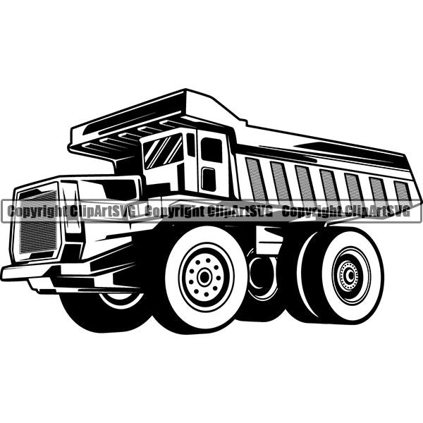 Construction Building Repair Service Dumper Industrial ClipArt SVG