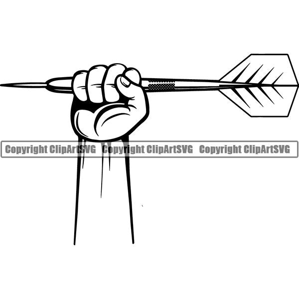 Sports Game Darts Dart ClipArt SVG