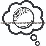 Sports Game Cricket Callout ClipArt SVG