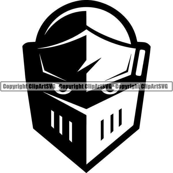 Knight Gladiator Medieval Warrior Logo ClipArt SVG