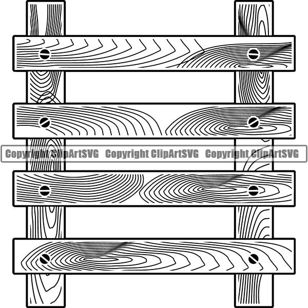 Construction Woodworking Carpenter Lumberjack Fence copy ClipArt SVG
