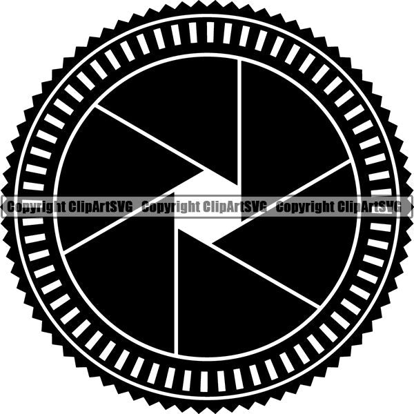Photography Photographer Photograph Camera Shutter Speed Logo ClipArt SVG