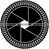 Photography Photographer Photograph Camera Shutter Speed Logo ClipArt SVG