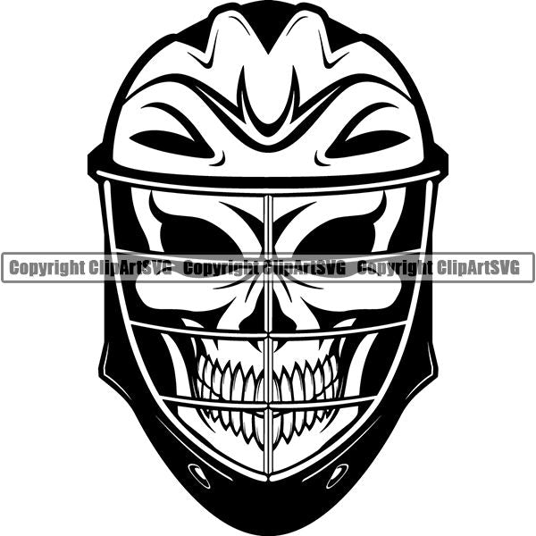 Sports Game Lacrosse Helmet ClipArt SVG