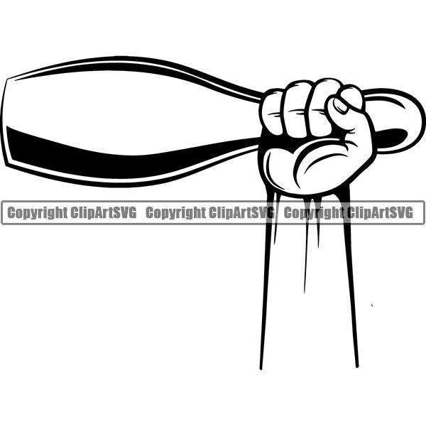 Sports Game Bowling Bowler Bowl Pin ClipArt SVG