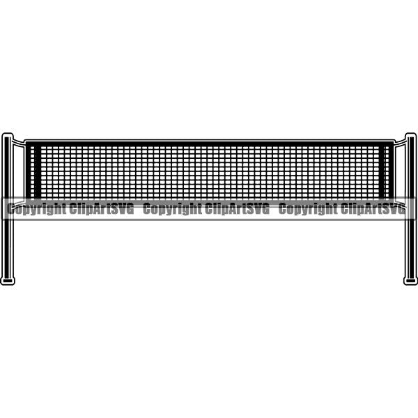 Sports Game Volleyball Net ClipArt SVG