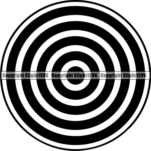 Sports Game Archery Target ClipArt SVG