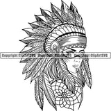 Native American Indian ClipArt SVG