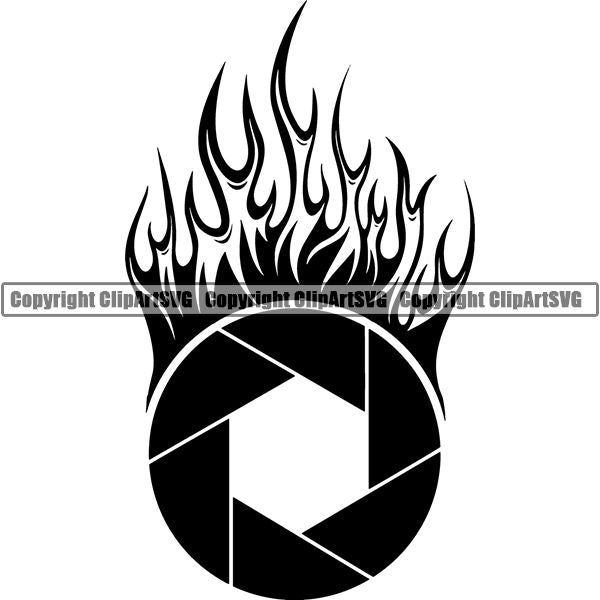 Photography Photographer Photograph Camera Shutter Speed Logo ClipArt SVG