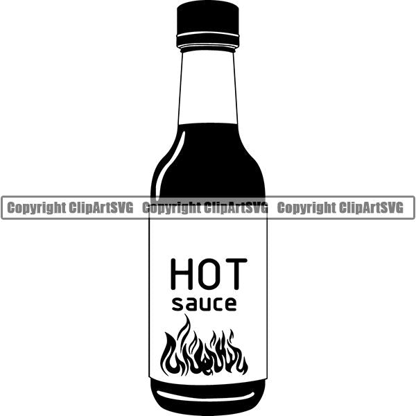 Food Hot Sauce ClipArt SVG