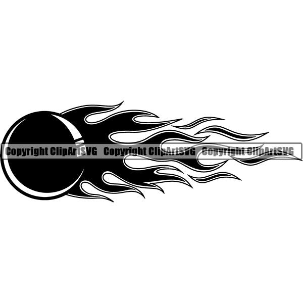Sports Game Paintball Fire ClipArt SVG