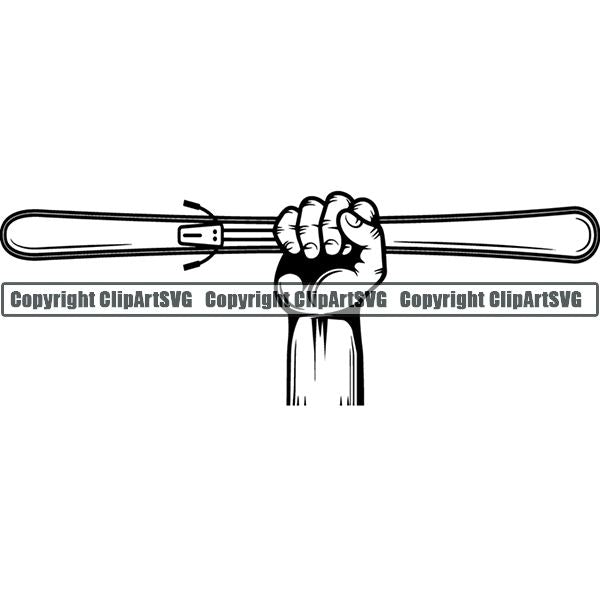 Sports Skiing Ski Snowboarding Snowboard Hand ClipArt SVG