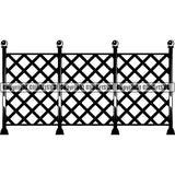 House Fence ClipArt SVG