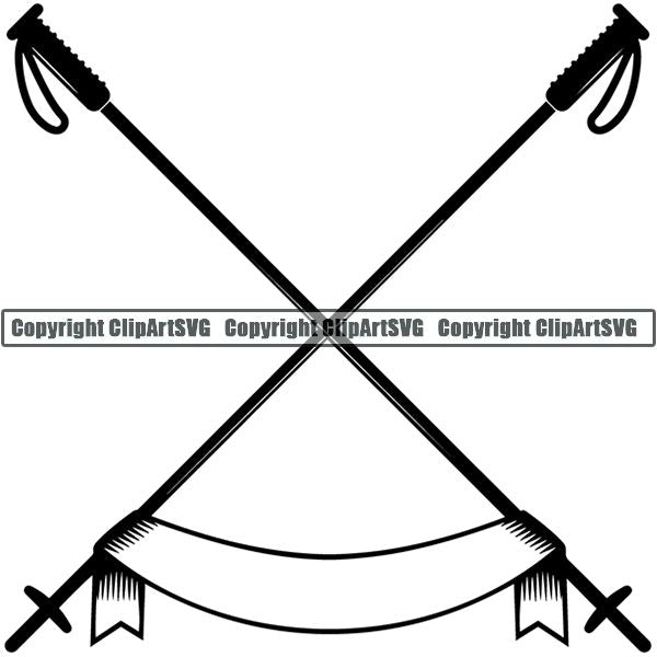 Sports Skiing Ski Snowboarding Snowboard ClipArt SVG