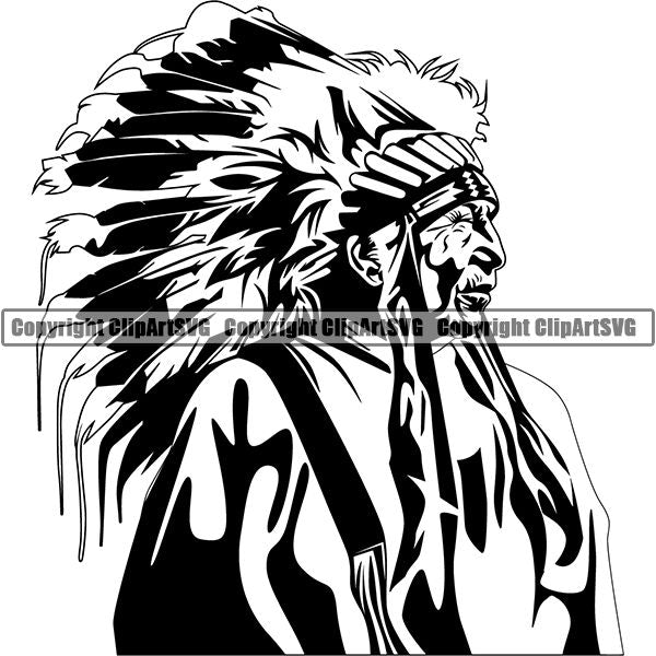 Native American Indian ClipArt SVG