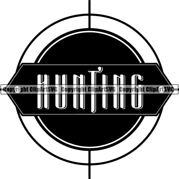 Sports Game Hunting Fishing Hunt Fish Text ClipArt SVG