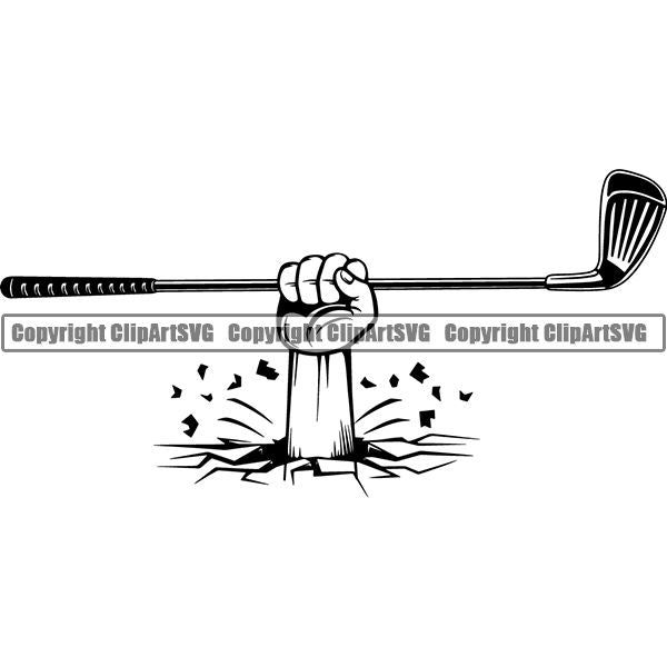 Sports Game Golf Club ClipArt SVG