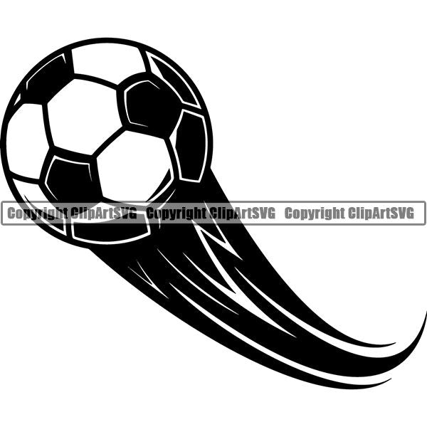 Sports Soccer Motion ClipArt SVG