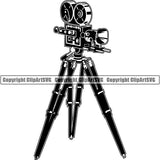 Acting Actor Movie Performer Performance Camera Recorder ClipArt SVG