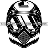 Motorcycle Sports Racing Helmet ClipArt SVG