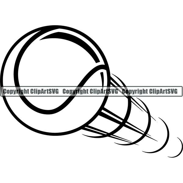 Sports Game Tennis Motion ClipArt SVG