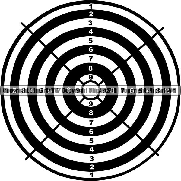 Military Weapon Gun Target ClipArt SVG