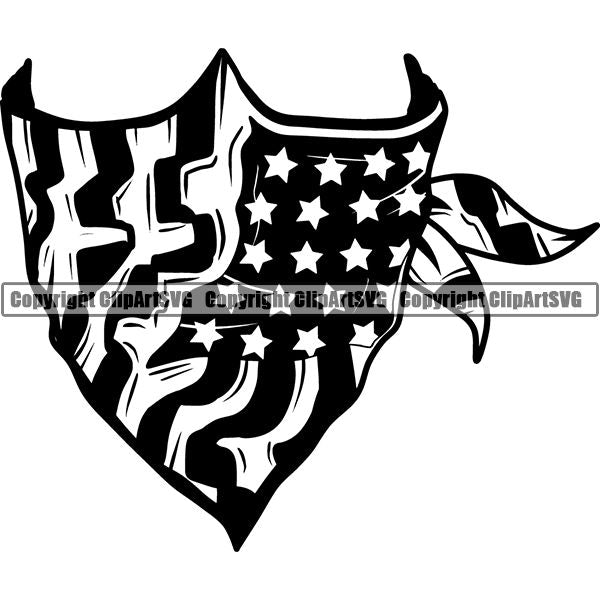 Gangster Thug Criminal Bandana ClipArt SVG