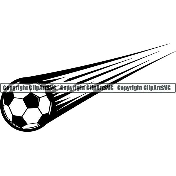 Sports Soccer Motion ClipArt SVG