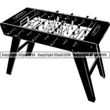 Game Table Soccer Foosball ClipArt SVG