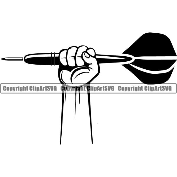 Sports Game Darts Dart ClipArt SVG