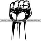 Design Element Human Hand Fist ClipArt SVG