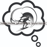 Sports Surfing Surf Callout ClipArt SVG