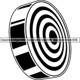 Sports Game Archery Target ClipArt SVG