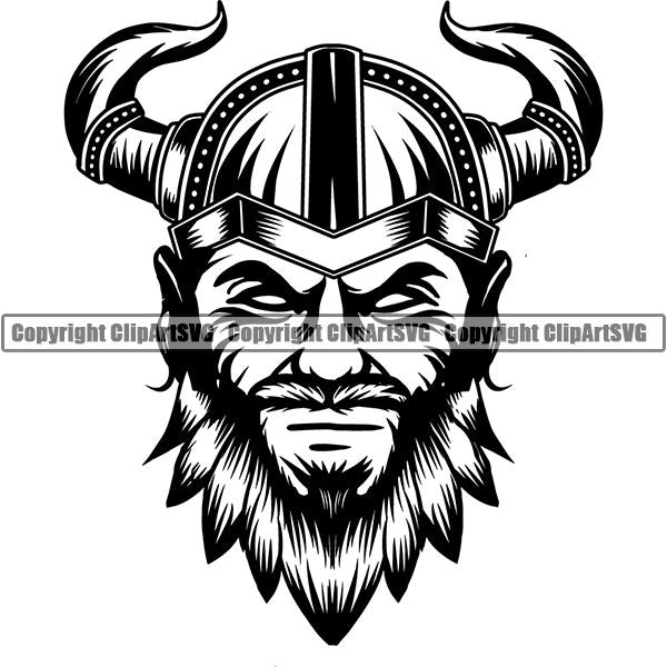 Viking Warrior ClipArt SVG