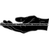 Design Element Human Hand Palm ClipArt SVG