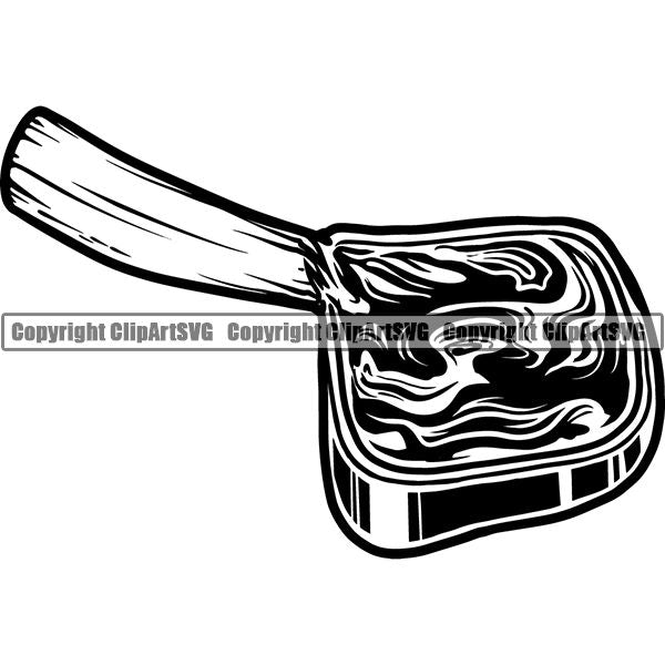 Cooking Baking Baker Chef Cook Food Meat Fish Chicken Pork ClipArt SVG