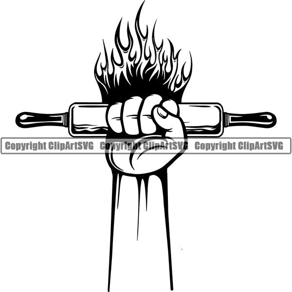 Cooking Baking Chef Cook Bake Baker Logo ClipArt SVG