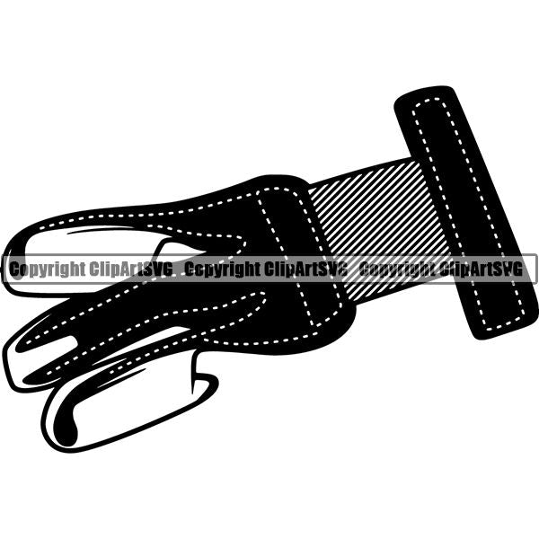 Sports Game Archery Glove ClipArt SVG