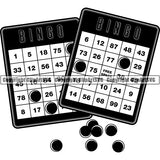 Game Bingo Cards ClipArt SVG