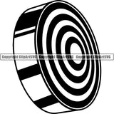 Sports Game Archery Target ClipArt SVG