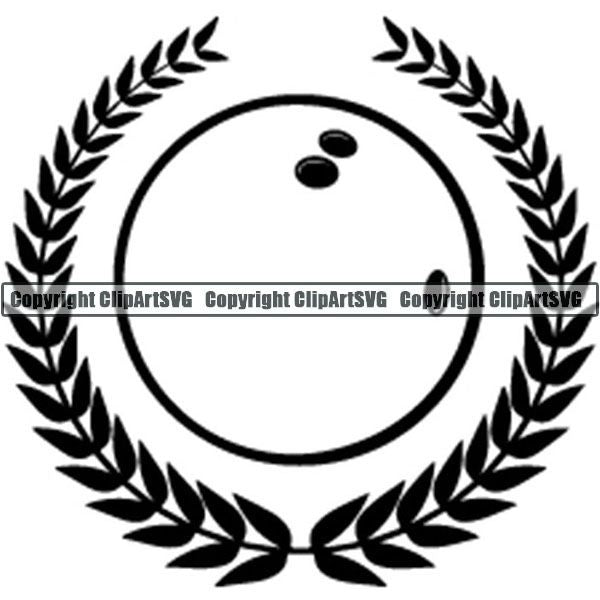 Sports Game Bowling Bowler Bowl Logo ClipArt SVG
