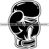 Sports Boxing Boxer MMA Fighter Glove ClipArt SVG